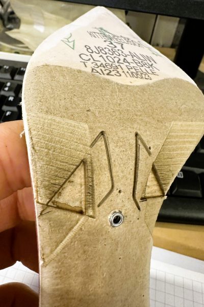 Lavorazioni laser realizzazione solette e tomaie per scarpe